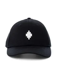 COUNTY OF MILAN Cappello Uomo COMAF250182 AI 25/26 cotone con ricamo logato applicato 09 NERO/BIANCO