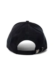 COUNTY OF MILAN Cappello Uomo COMAF250182 AI 25/26 cotone con ricamo logato applicato 09 NERO/BIANCO