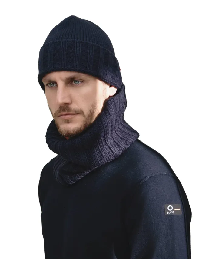 SUNS Cappellino Uomo CAS63001U HORSE AI 25/26 a coste con risvolto V1 DARK BLU SUNS Cappellino Uomo CAS63001U HORSE AI 25/26 a coste con risvolto V1 DARK BLU