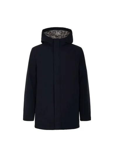 SUNS Giubbotto Uomo GBS53045U GRANSASSO FUR AI 25/26 con cappuccio e interno in eco pelliccia V2 DARK BLU