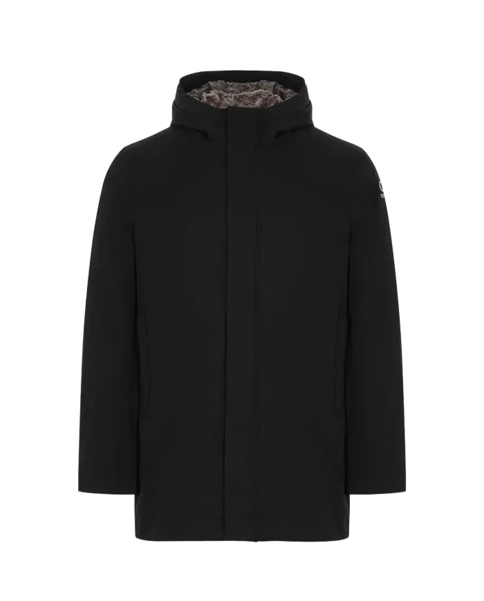 SUNS Giubbotto Uomo GBS53045U GRANSASSO FUR AI 25/26 con cappuccio e interno in eco pelliccia V3 BLACK SUNS Giubbotto Uomo GBS53045U GRANSASSO FUR AI 25/26 con cappuccio e interno in eco pelliccia V3 BLACK
