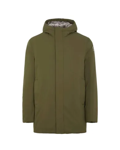 SUNS Giubbotto Uomo GBS53045U GRANSASSO FUR AI 25/26 con cappuccio e interno in eco pelliccia V4 ARMY