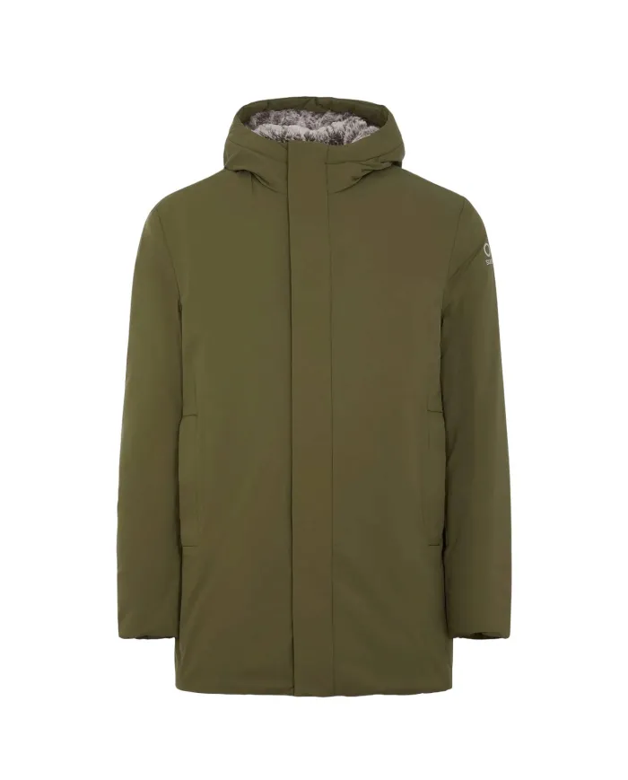 SUNS Giubbotto Uomo GBS53045U GRANSASSO FUR AI 25/26 con cappuccio e interno in eco pelliccia V4 ARMY SUNS Giubbotto Uomo GBS53045U GRANSASSO FUR AI 25/26 con cappuccio e interno in eco pelliccia V4 ARMY