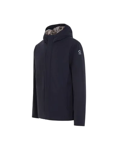 SUNS Giubbotto Uomo GBS53046U MONTEBIANCO FUR AI 25/26 corto con cappuccio e interno eco pelliccia V3 DARK BLU