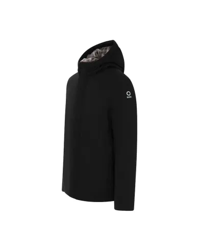 SUNS Giubbotto Uomo GBS53046U MONTEBIANCO FUR AI 25/26 corto con cappuccio e interno eco pelliccia V4 BLACK