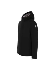 SUNS Giubbotto Uomo GBS53046U MONTEBIANCO FUR AI 25/26 corto con cappuccio e interno eco pelliccia V4 BLACK