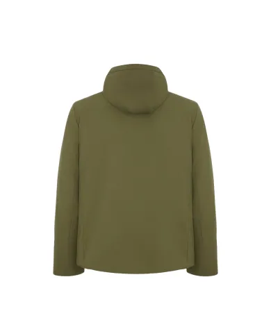 SUNS Giubbotto Uomo GBS53046U MONTEBIANCO FUR AI 25/26 corto con cappuccio e interno eco pelliccia V5 ARMY