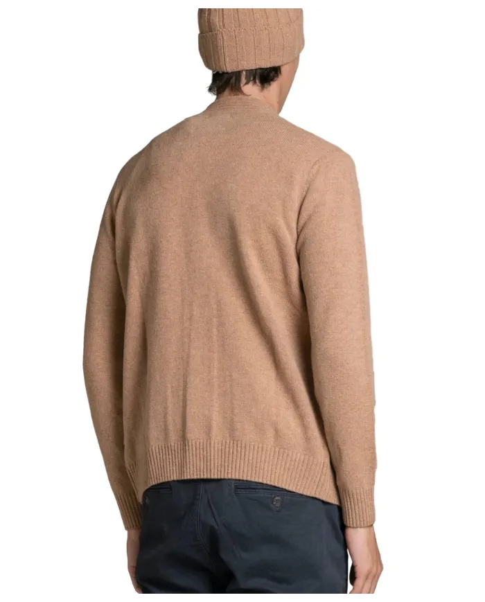 IMPURE Cardigan Uomo CHAD WN8 AI 2025/2026 in misto lana con bottoni a contrasto 244 ALMOND IMPURE Cardigan Uomo CHAD WN8 AI 2025/2026 in misto lana con bottoni a contrasto 244 ALMOND