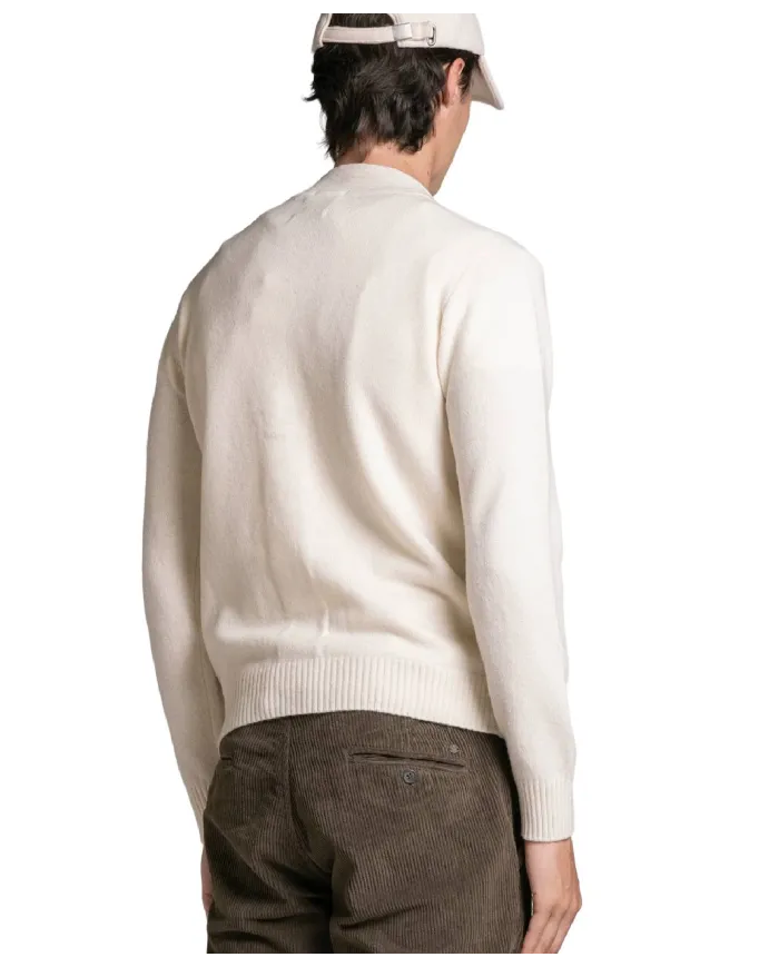 IMPURE Cardigan Uomo CHAD WN8 AI 2025/2026 in misto lana con bottoni a contrasto 23 OFF WHITE IMPURE Cardigan Uomo CHAD WN8 AI 2025/2026 in misto lana con bottoni a contrasto 23 OFF WHITE