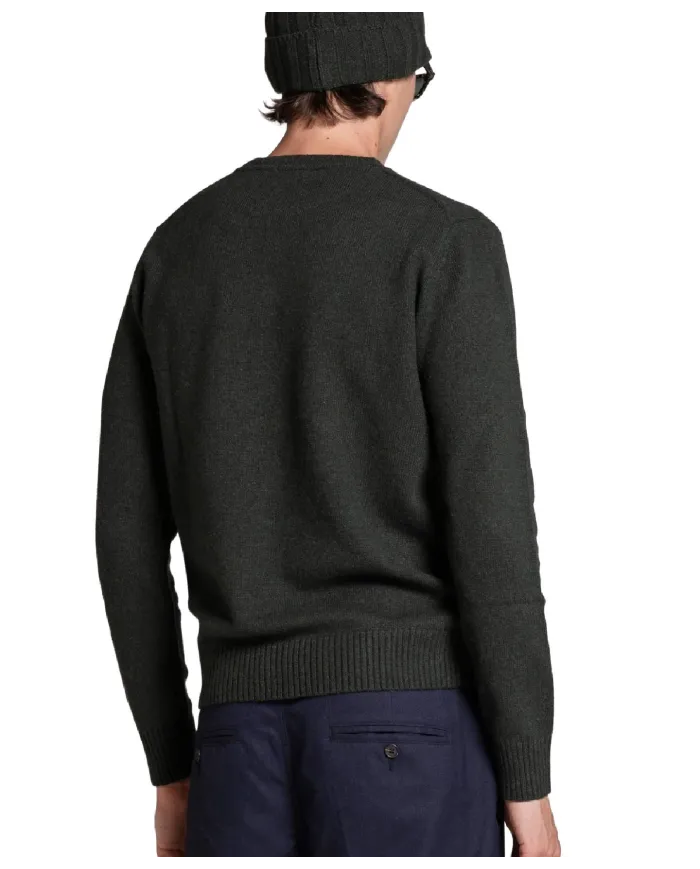 IMPURE Maglia Uomo CHARLIE WN8 AI 25/26 girocollo basico in lana 04 DK.GREEN IMPURE Maglia Uomo CHARLIE WN8 AI 25/26 girocollo basico in lana 04 DK.GREEN