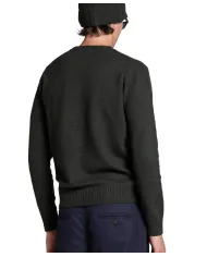 IMPURE Maglia Uomo CHARLIE WN8 AI 25/26 girocollo basico in lana 04 DK.GREEN