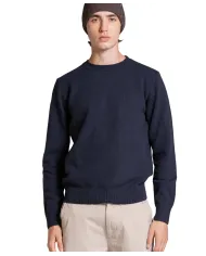 IMPURE Maglia Uomo CHARLIE WN8 AI 25/26 girocollo basico in lana 01 NAVY