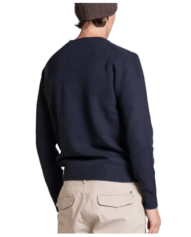 IMPURE Maglia Uomo CHARLIE WN8 AI 25/26 girocollo basico in lana 01 NAVY