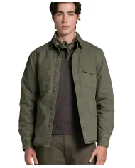 IMPURE Overshirt Uomo DEREK CNV AI 25/26 in canvas 3 in 1 03 MIL GREEN