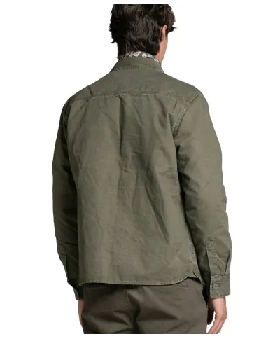 IMPURE Overshirt Uomo DEREK CNV AI 25/26 in canvas 3 in 1 03 MIL GREEN