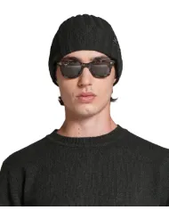 IMPURE Cappellino Uomo LAY WN8 AI 25/26 in lana a coste con risvolto 04 DK.GREEN