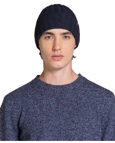 IMPURE Cappellino Uomo LAY WN8 AI 25/26 in lana a coste con risvolto 01 NAVY IMPURE Cappellino Uomo LAY WN8 AI 25/26 in lana a coste con risvolto 01 NAVY