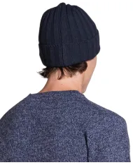 IMPURE Cappellino Uomo LAY WN8 AI 25/26 in lana a coste con risvolto 01 NAVY