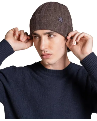 IMPURE Cappellino Uomo LAY WN8 AI 25/26 in lana a coste con risvolto 29 BROWN IMPURE Cappellino Uomo LAY WN8 AI 25/26 in lana a coste con risvolto 29 BROWN