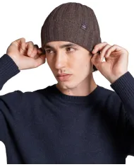 IMPURE Cappellino Uomo LAY WN8 AI 25/26 in lana a coste con risvolto 29 BROWN