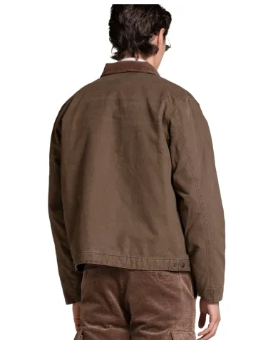 IMPURE Giacca Uomo ORION CNV AI 25/26 in canvas con colletto in velluto 29 BROWN IMPURE Giacca Uomo ORION CNV AI 25/26 in canvas con colletto in velluto 29 BROWN