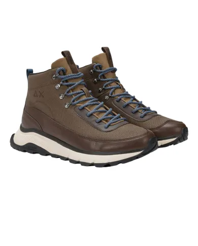 SUN68 Sneakers Uomo Z45131 FIRE & CAMPING WIN AI 25/26 stile running con stringhe effetto corda 93 VOLPE SUN68 Sneakers Uomo Z45131 FIRE & CAMPING WIN AI 25/26 stile running con stringhe effetto corda 93 VOLPE