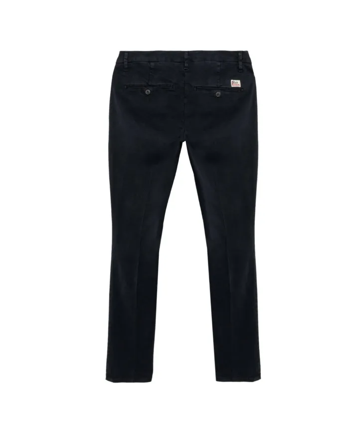 ROY ROGER'S Pantalone Uomo RRU013C8700112 NEW ROLF AI 25/26 in cotone gabardina slim fit 048 BLUE NAVY ROY ROGER'S Pantalone Uomo RRU013C8700112 NEW ROLF AI 25/26 in cotone gabardina slim fit 048 BLUE NAVY