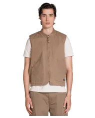 IMPURE Gilet Uomo TERRY CNV2 AI 25/26 cotone con tasche laterali 24 KAKI