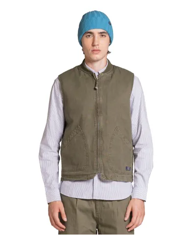 IMPURE Gilet Uomo IMPURE cotone casual logo 03 MIL GREEN IMPURE Gilet Uomo IMPURE cotone casual logo 03 MIL GREEN
