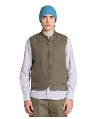 IMPURE Gilet Uomo IMPURE cotone casual logo 03 MIL GREEN