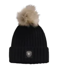 BLAUER Berretto Donna 25WBLDA05337 006127 LIFE AI 25/26 lana con pon pon applicato 999 NERO