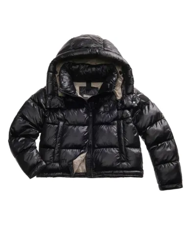 BLAUER Piumino Donna 25WBLDC02170-006648 GLORIA AI 25/26 corto con cappuccio 999EI NERO int BEIGE BLAUER Piumino Donna 25WBLDC02170-006648 GLORIA AI 25/26 corto con cappuccio 999EI NERO int BEIGE