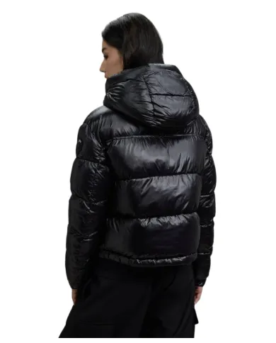 BLAUER Piumino Donna 25WBLDC02170-006648 GLORIA AI 25/26 corto con cappuccio 999EI NERO int BEIGE BLAUER Piumino Donna 25WBLDC02170-006648 GLORIA AI 25/26 corto con cappuccio 999EI NERO int BEIGE