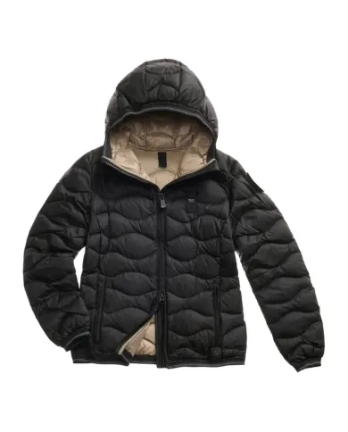 BLAUER Piumino Donna 25WBLDC03095 006047 CAMELIA AI 25/26 corto in piuma ad onde 999EI NERO int BEIGE BLAUER Piumino Donna 25WBLDC03095 006047 CAMELIA AI 25/26 corto in piuma ad onde 999EI NERO int BEIGE