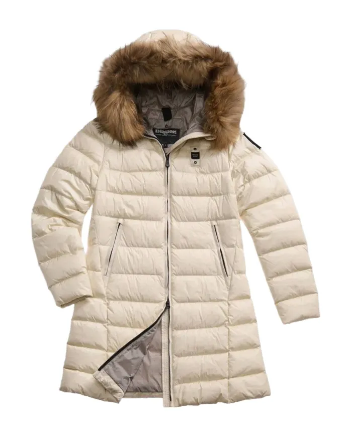 BLAUER Piumino Donna 25WBLDK03103-006047 KRISTIN AI 25/26 lungo con cappuccio e pelliccia 907GG Gr. mattino int Gr. Nebbia BLAUER Piumino Donna 25WBLDK03103-006047 KRISTIN AI 25/26 lungo con cappuccio e pelliccia 907GG Gr. mattino int Gr. Nebbia