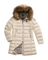 BLAUER Piumino Donna 25WBLDK03103 006047 KRISTIN AI 25/26 lungo con cappuccio e pelliccia 907GG Gr. mattino int Gr. Nebbia
