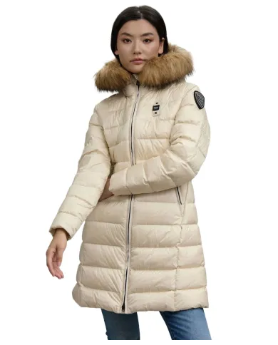 BLAUER Piumino Donna 25WBLDK03103-006047 KRISTIN AI 25/26 lungo con cappuccio e pelliccia 907GG Gr. mattino int Gr. Nebbia BLAUER Piumino Donna 25WBLDK03103-006047 KRISTIN AI 25/26 lungo con cappuccio e pelliccia 907GG Gr. mattino int Gr. Nebbia