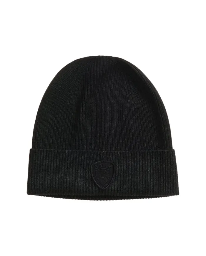BLAUER Berretto Uomo 25WBLUA05296-005794 OLIVER AI 25/26 tinto in capo a costina 999 NERO BLAUER Berretto Uomo 25WBLUA05296-005794 OLIVER AI 25/26 tinto in capo a costina 999 NERO
