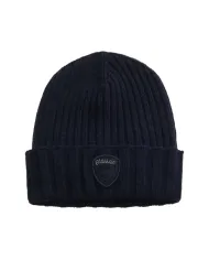 BLAUER Berretto Uomo 25WBLUA05298 006127 KENWOOD AI 25/26 a costina larga con risvolto 888 BLU