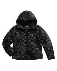 BLAUER Piumino Uomo 25WBLUC02077 006943 HAMLET AI 25/26 con cappuccio ed ondina camouflage 999 NERO