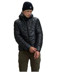 BLAUER Piumino Uomo 25WBLUC02077 006943 HAMLET AI 25/26 con cappuccio ed ondina camouflage 999 NERO