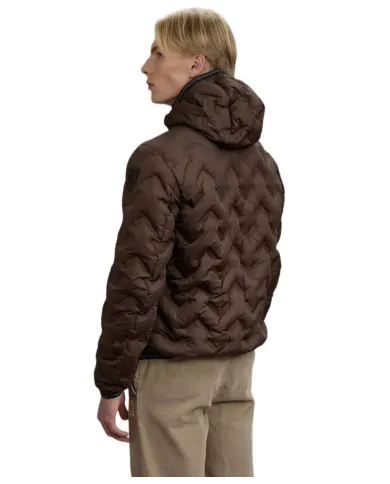 BLAUER Piumino Uomo 25WBLUC03233-007308 PIERY AI 25/26 in piuma con cuciture ad angoli e cappuccio 365TB CASTAGNA int TABACCO BLAUER Piumino Uomo 25WBLUC03233-007308 PIERY AI 25/26 in piuma con cuciture ad angoli e cappuccio 365TB CASTAGNA int TABACCO