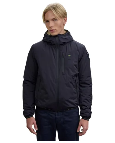 BLAUER Giubbotto Uomo 25WBLUC11083-007110 DEVON AI 25/26 con cappuccio ed eco pelliccia interna 888 BLU BLAUER Giubbotto Uomo 25WBLUC11083-007110 DEVON AI 25/26 con cappuccio ed eco pelliccia interna 888 BLU