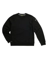 BLAUER Felpa Uomo 25WBLUF03185 006948 BIRCH AI 25/26 a girocollo con patch 999 NERO