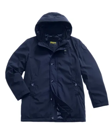BLAUER Parka Uomo 25WBLUK03142-005480 CHESTER AI 25/26 lungo con cappuccio removibile 888 BLU BLAUER Parka Uomo 25WBLUK03142-005480 CHESTER AI 25/26 lungo con cappuccio removibile 888 BLU