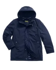 BLAUER Parka Uomo 25WBLUK03142 005480 CHESTER AI 25/26 lungo con cappuccio removibile 888 BLU
