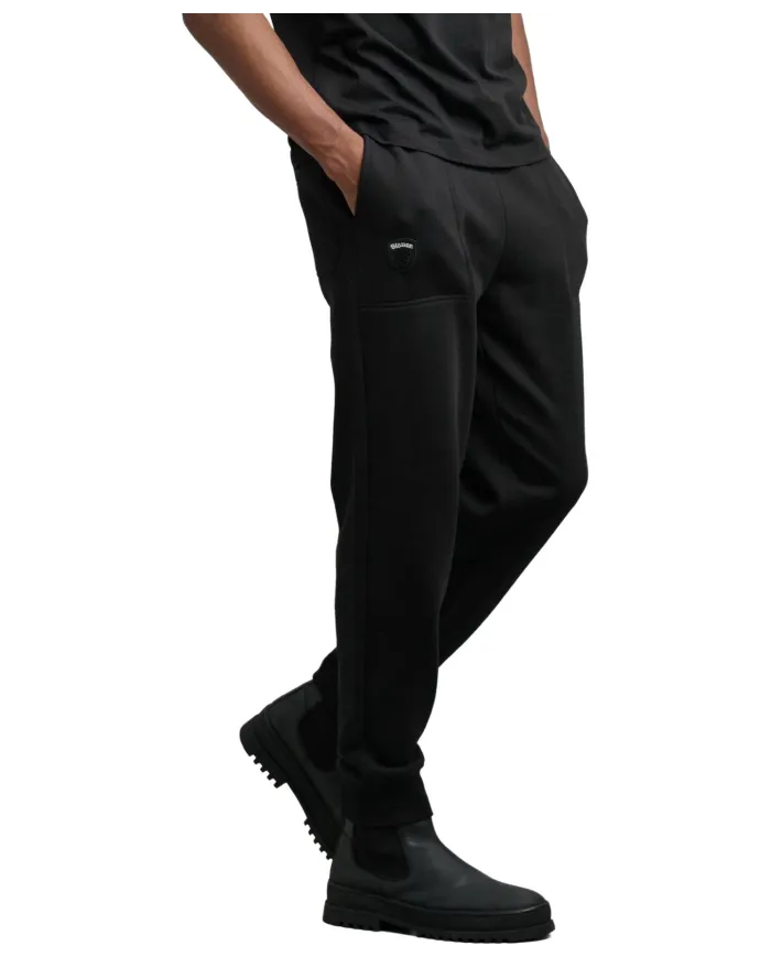 BLAUER Pantalone Uomo 25WBLUP01189-006948 WALK AI 25/26 gym con patch 999 NERO BLAUER Pantalone Uomo 25WBLUP01189-006948 WALK AI 25/26 gym con patch 999 NERO