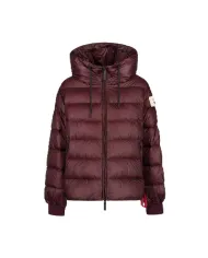 AFTER LABEL Piumino Donna BLAINEN5185 AI 25/26 lucido con cappuccio in piuma e nylon 690 BORDEAUX
