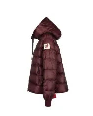 AFTER LABEL Piumino Donna BLAINEN5185 AI 25/26 lucido con cappuccio in piuma e nylon 690 BORDEAUX