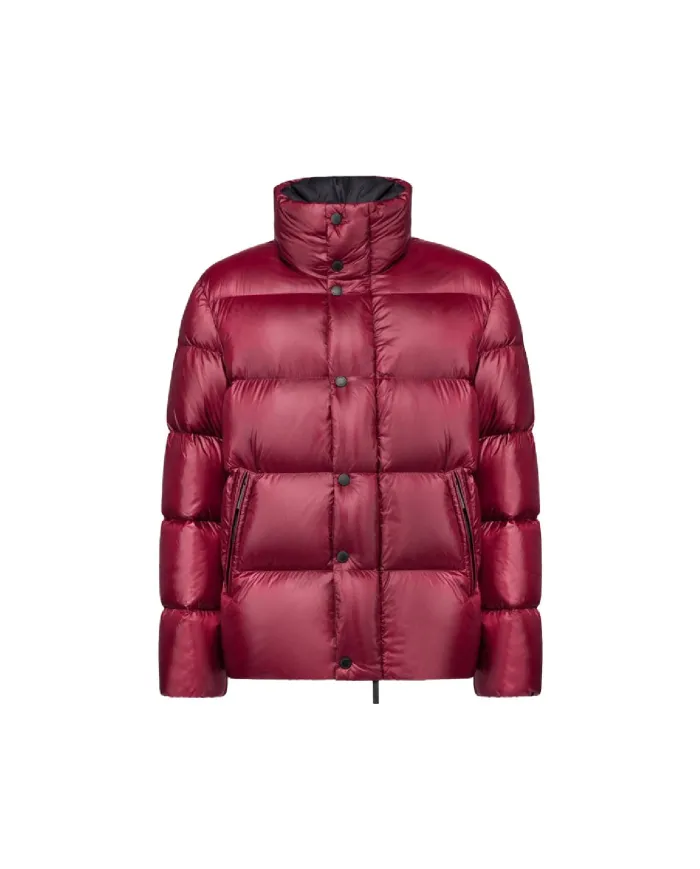 AFTER LABEL Piumino uomo CHAMONIXN051 AI 25/26 a collo alto in nylon lucido 490 BORDEAUX AFTER LABEL Piumino uomo CHAMONIXN051 AI 25/26 a collo alto in nylon lucido 490 BORDEAUX
